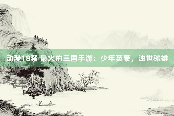 动漫18禁 最火的三国手游：少年英豪，浊世称雄
