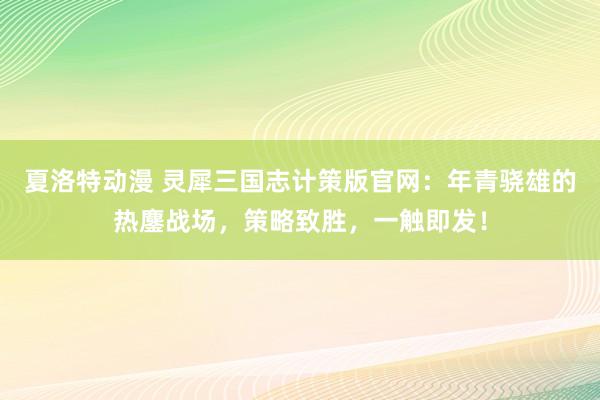 夏洛特动漫 灵犀三国志计策版官网：年青骁雄的热鏖战场，策略致胜，一触即发！