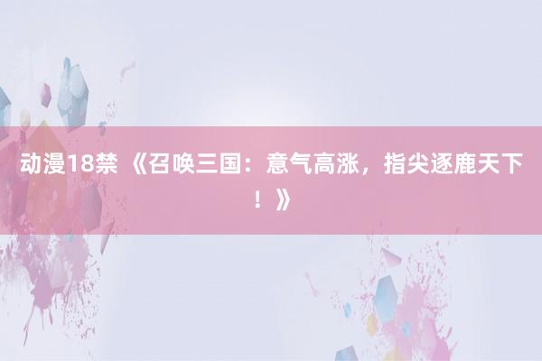 动漫18禁 《召唤三国：意气高涨，指尖逐鹿天下！》